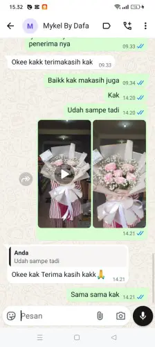 Testimonial Buket Bunga pondok indah